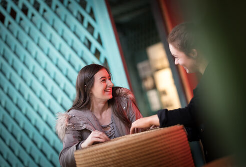 Students talking