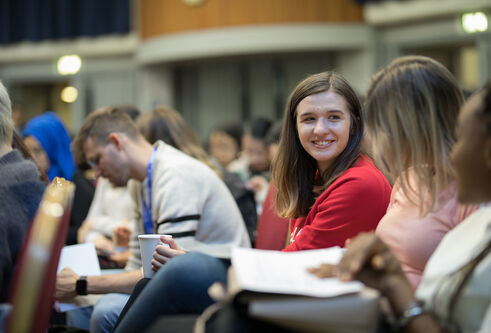 Students in a lecture