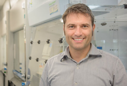 Professor Alessio Ciulli in a lab