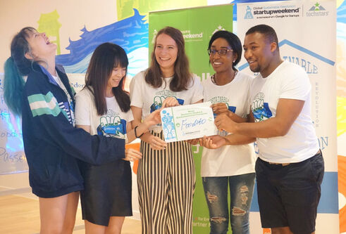 Donavere Benjamin-Mohan and a team of fellow students