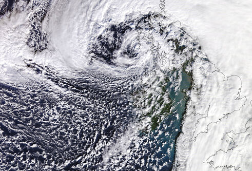 sattelite imagery of a storm