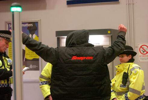 Stop and search taking place