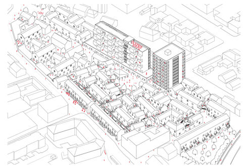 Drawings of Pomarium Street concept