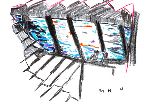 sketch of V&A Dundee