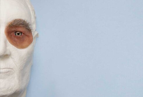 a forensic art model of a human face