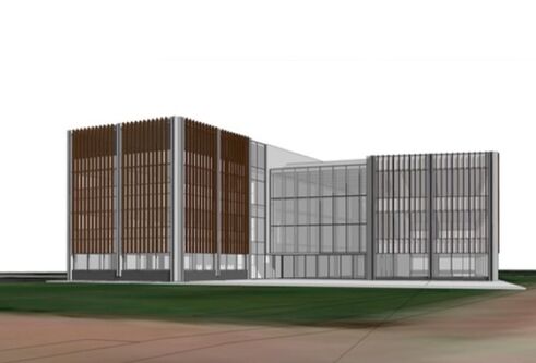 Architect's image of the Innovation Hub for Growing the Tay Cities Biomedical Cluster project