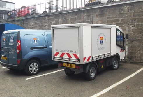 Pic of University electric vehicles