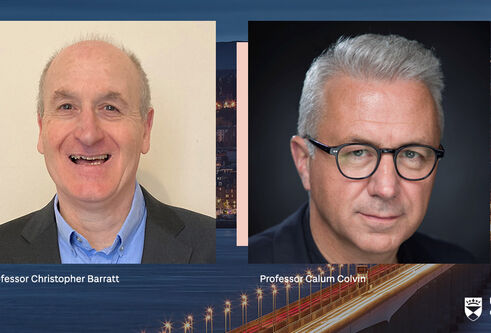 Side by side headshots of Chris Barratt and Calum Colvin