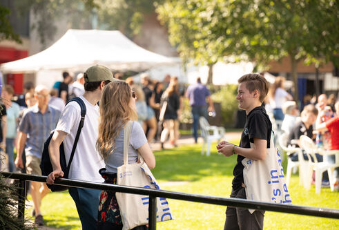 Students at Open Day