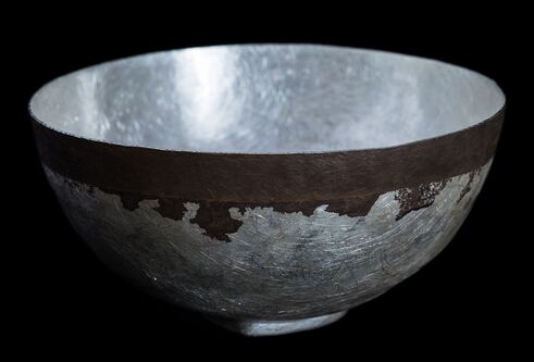 a metal bowl