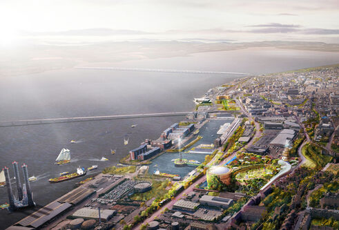 aerial shot of dundee