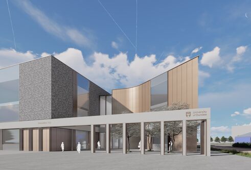 An artists drawing of the proposed innovation hub