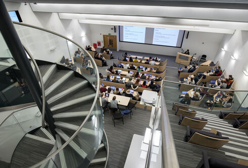 Gannochy Lecture Theatre as seen from above