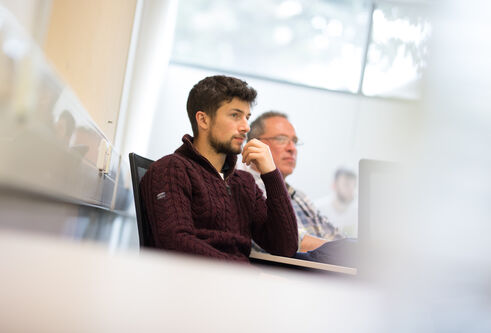 Student sits in lecture