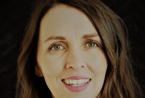 Woman smiling in pixture