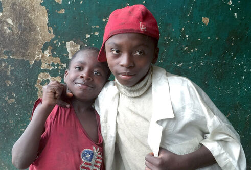 Two street children