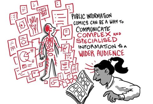 Creating Public Information Comics artwork by Jack Brougham
