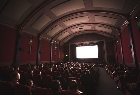 People in a cinema