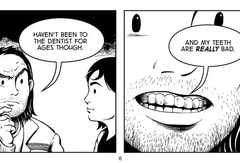 Panels from the 'Looking After My Dental health' comic