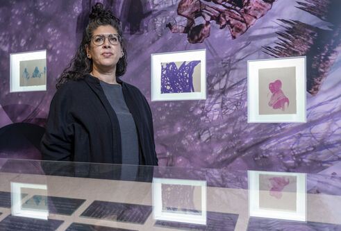 Swapnaa Tamhane at Jute's Hidden History exhibition