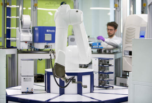 robot in lab for national phenotypic screening