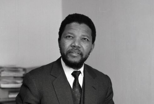 Nelson Mandela photograph by Michael Peto