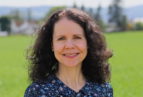 Sarah McKim standing in a park