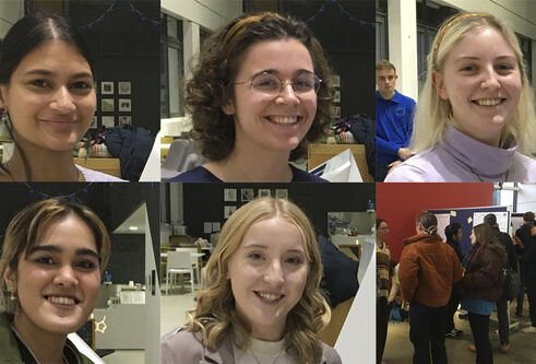 The 6 winners of the honours symposium talks.