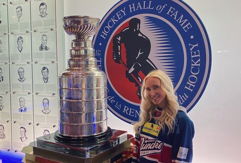 Victoria at the hockey hall of fame