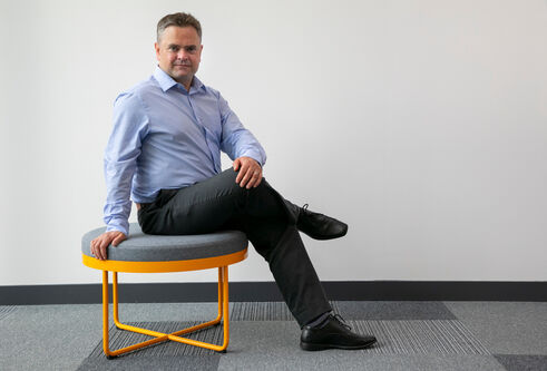 Dr Andrew Woodland sitting