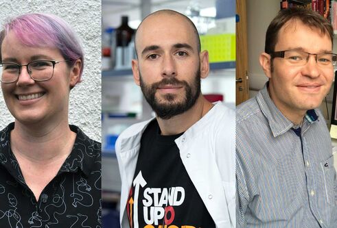 From left: Erin Hardee, Laureano de la Vega, Ulrich Zachariae