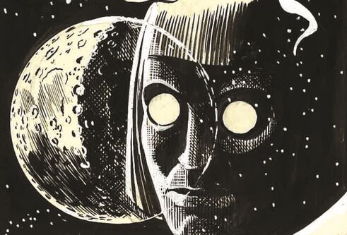 Comic drawing from Jeff Hawke