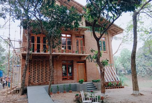 A completed disaster-resilient home in Dhaka, Bangladesh