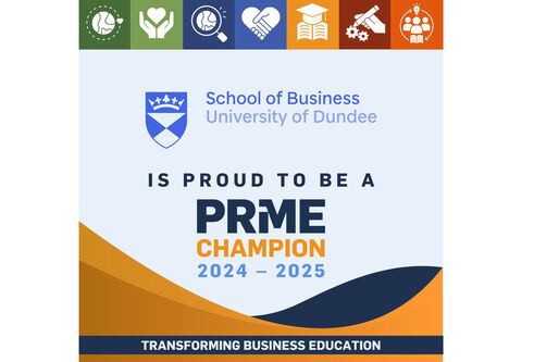 PRME champion logo for School of Business