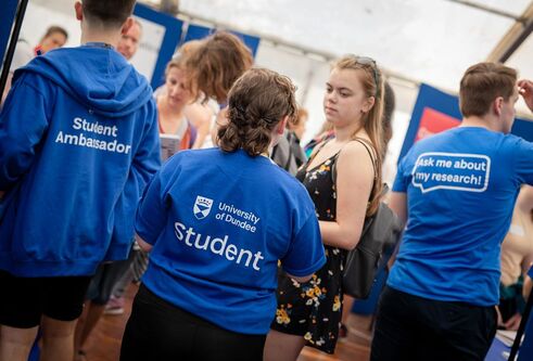 Students at an Open Day