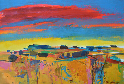 A Fife landscape painted by Alan Watson