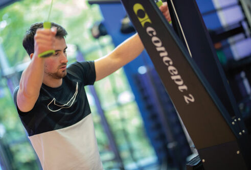 Someone exercising at Sport and Active Health