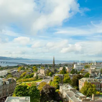 A view of Dundee from the Top of the Tower Cafe