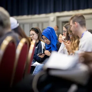 students sitting in a lecture