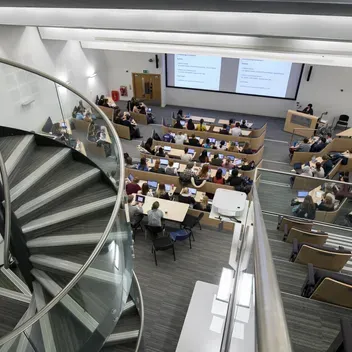 Gannochy Lecture Theatre as seen from above