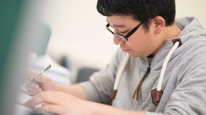 Student writing