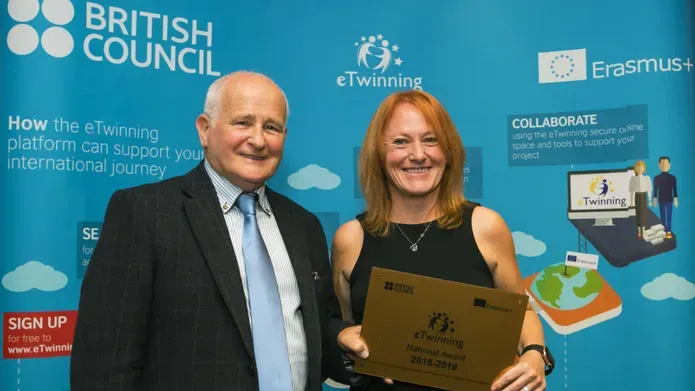 Sharon Tonner-Saunders receives her award