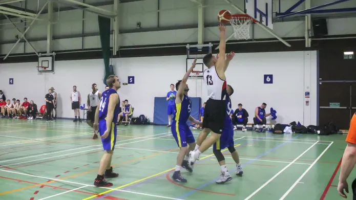 Dundee students playing basketball