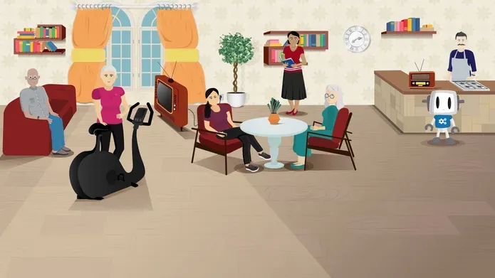 Computer characters on screen