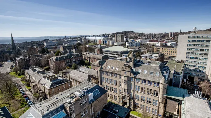 View of city campus from the north of the Tower Building