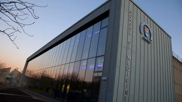 School of Medicine at dusk