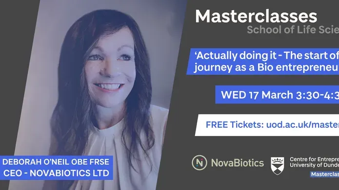 Deobrah O'Neil masterclass flyer