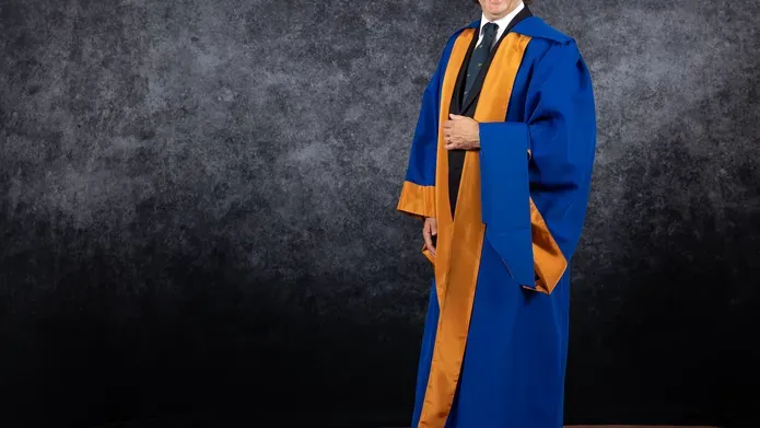 Andrew Hopkins receiving his Honorary Degree in 2022