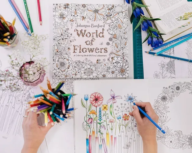 Johanna Basford, World of Flowers Book