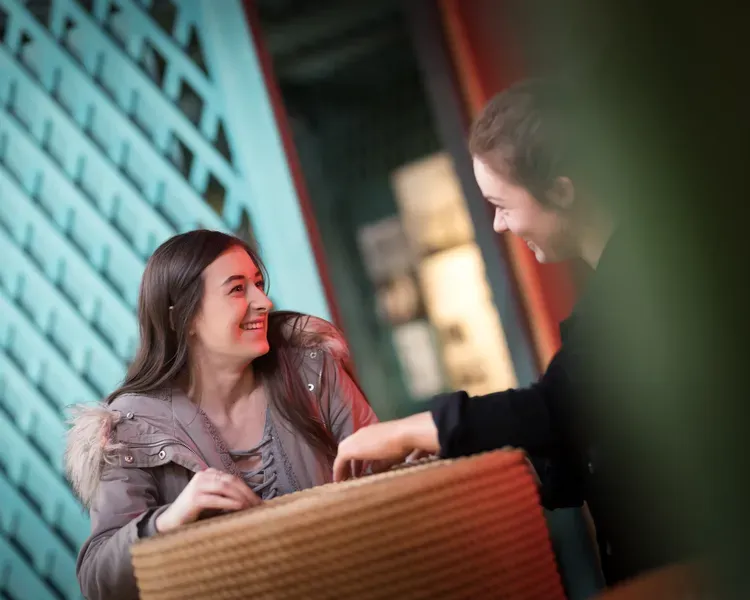 Students talking